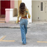 Purpdrank  Chic V-neck Hollow Out Lace-up Top Hip Package Mini Skirts Fashion Long Sleeve Hook Skirt Set for Women 2025 Summer Beach Outfit