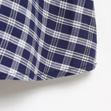 Purpdrank  2 style wears Retro French Blue Gingham Plaid Print Sling Dress Sexy Elastic Body Summer Woman Dresses Strapless Holiday Robe