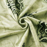 Purpdrank  Sweet Y2k Retro Print Slight Strech Mori Gir Style A-LINE Midi Skirt