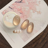 Purpdrank  TC Pure Lust Golden Light Heroine Cat Eye Gel Nail Polish New Whitening Ice Transparent Super Flash Nail Art Nail Supplies
