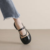 Purpdrank - 2023 spring new women's leather shoes Trendy shallow mouth color block design Korean style casual loafers banquet and office