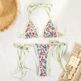 Purpdrank  Two Piece Women Bikini Set Sexy Women Swimsuit Brazilian Bikini Thong Female Swimwear Swimming Suit Beachwear