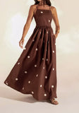 Purpdrank   New Women's Casual Vacation Elegant Padded Backline Floor-Length Blouse with Pockets