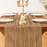 Purpdrank   2 Pcs Solid Color Wedding Table Runner American Party Banquet Decoration Long Tablecloth Super Soft Easy-Care Home Textile