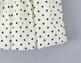 Purpdrank  Summer Sweet Polka Dot Print Mini BUD Skirt Women Elastic Waist Ball Gown Swing Skater Short Skirts Party Girl Beige Black
