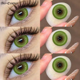 Purpdrank  0~400 Degree Myopia Fashion Makeup Contacts Lenses Yearly Soft Comfort Health Blue Contacts Free Case Fast Shipping