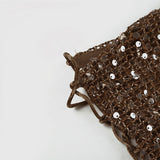 Purpdrank  Sexy Slim Sequined Cropped Tube Tops Clubwear Sparkle Glitter Slash Neck Slash Neck Sleeveless Tank Tops Women Summer Streetwear