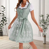 Purpdrank  Halloween Fancy Dress Women's Oktoberfest Costumes German Bavarian Dirndl Dresses