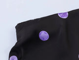 Purpdrank  5 colors Spring Summer Women Elastic High Waist Polka Dot Satin Skirt Mid Long A-line Skirts Femme