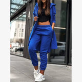 Purpdrank  Faionable Casual Hoodie Jaet Two-Piece Set Women's Spring Ensemble Comfortable Streetwear Outfit for Young Adults