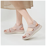 Purpdrank  European And American Sports Casual Sandals New Velcro Hollow Thick-Soled Women's Sandals Lightweight Comfortable And Simple