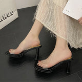 Purpdrank  Shoes Women Fashion Slippers Elegant Pumps Sexy Summer Pvc Woman Sandals 2025 Designer Dress Luxury Zapatos De Mujer