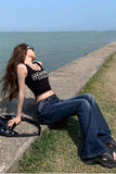 Purpdrank  Sexy Low Waist Women's Jeans Spring Summer Slim Fit Elasticity Denim Flared Trousers American Retro Streetwear Y2K Cowboy Pants