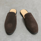 Purpdrank  Summer New Men's Flat Shoes Men's Casual Shoes Versatile Half Slippers Beach Shoes Soft Sole Comfortable Classic Men's Loafers