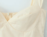 Purpdrank  Sexy Beigeyellow Corset Style Sleeveless Slow Chest Tank Dress Women Lacing up Bandage Back Swing Sleeveless Dresses Robe