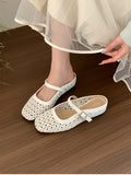 Purpdrank  Summers Cover Toe Weave Women Slippers Elegant Comfortable Slip On Slingback Mules Slides Shoes