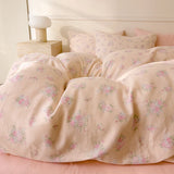 Purpdrank  Plaid Style Comforter Cover Single/Double Duvets Cover 100% Cotton Blanket Cover Girls Boys Room Quilt Cover 이불커버(No Pillowcase)