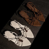 Purpdrank   New Fashion Cow Leather Concise Summer Shoes Stiletto Heels Slingback Dating Casual Elegant Party Modern Women Sandals