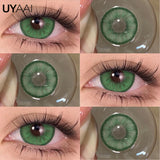 Purpdrank  1 Pair Green Eye Contacts 1 Pair Blue Colored Contact Lenses for Eyes Brown Colored Pupils Discounts Cosmetic Lenses