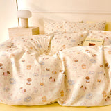 Purpdrank  Plaid Style Comforter Cover Single/Double Duvets Cover 100% Cotton Blanket Cover Girls Boys Room Quilt Cover 이불커버(No Pillowcase)