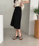 Purpdrank  Summer Vintage High Waist Women's Wide Leg Shorts 2025 New Solid Single Button Casual Loose Office Half Pants Female