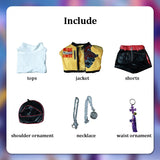 Purpdrank  Rumi Mira Zoey Cosplay KPop Cosplay Costume Wig HUNTR/X Uniform Women Suit Dress Halloween Party Role Playing Outfits