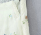 Purpdrank  French Chic Embroidery Maxi Skirt Beige Casual Summer Women Long Skirts Sheer Hollow Out Ruffles Ladies Skirt Falda