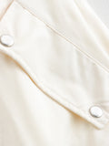 Purpdrank  Fashion Retro Round Neck Casual Solid Color Vest Women's Trend Loose Zipper Coat Sweatshirt Street Joker New