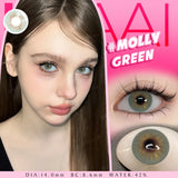 Purpdrank  NEW Colored Contact Lenses Big Eyes Lens Blue Eye 14.5mm Contacts Lens Green Lens Beauty Women Makeups Lens Health Care