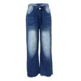 Purpdrank  Baggy Lazy Style Wide Leg Mid-Low Waist Jeans Washed Loose Boyfriends Jeans Vintage Streetwear Denim Pants