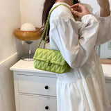Purpdrank  Embroidery Thread Chain Crossbody Bags For Women 2023 Latest Luxury Designer Handbag PU Leather Street Shoulder Bag Bolsos