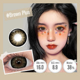 Purpdrank  (0.00~-6.00) Powered Contact Lenses With Grade Big Eyes Color Contact Lens for Eyes Beauty Cosmetic Color Lens 6 Months