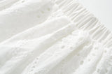 Purpdrank  Ballet Girl White Black Embroidery Hollow Out hole Elastic Low Waist Mini BUD Skirt Women Ball Gown Umbrella Skater Skirts