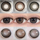 Purpdrank  1 Pair Big Eye Korean Lenses Colored Contact Lenses with Degree Myopia Lenses Green Lenses Black Lenses Prescription