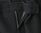 Purpdrank  New Autumn Gray Black Houndstooth Plaid Woollen Mini Skirt Women Ruched High Waist Ball Gown Short Skater Party Femme Skirts