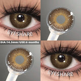 Purpdrank  New Colored Contact Lenses 1 Pair Fashion Blue Eyes Lenses Gray Pupils High Quality Brown Lenses Green Eyes Contacts