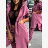 Purpdrank  Faionable Casual Hoodie Jaet Two-Piece Set Women's Spring Ensemble Comfortable Streetwear Outfit for Young Adults