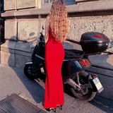 Purpdrank  Sexy Women Slip Sleeveless Long Dress Summer Backless Slim Fit Bodycon Dresses Ladies Evening Party Dresses