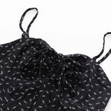 Purpdrank  Trendy Pleated Drawstring Slim Slip Dress for Women Summer Floral Print Sexy Spaghetti Strap Mini Dresses Vacation Beach Dress