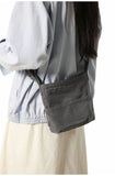 Purpdrank  Versatile Commuting Crossbody Mobile Phone Postman Bags for Men Japanese Washed Canvas Bag for Women