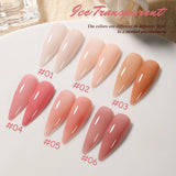 Purpdrank  TC 10ML Autumn Winter Mousse Black Chocolate Caramel Coffee Chocolate Gel Nail Polish 2025 Meilad Whitening Tmperament Nail Art