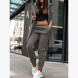 Purpdrank  Faionable Casual Hoodie Jaet Two-Piece Set Women's Spring Ensemble Comfortable Streetwear Outfit for Young Adults