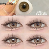 Purpdrank  2Pcs Natural Brown Colorcon Contacts Lenses Yearly OMG Series Korean New Fashion Gray Yearly Green Makeup Pupils