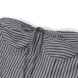 Purpdrank  y2k Tube Top Women Summer Striped Lace Trim Off Shoulder Strapless Open Back Cross Tie-Up T Shirt Vest 2000s Streetwear