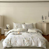 Purpdrank  600TC Egyptian Cotton Floral Style Prints Bedding Set Single Double Queen King Size Duvet Cover Flat/Fitted Bed Sheet Pillowcase