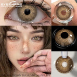 Purpdrank  2Pcs Yearly Use Color Contact Lenses for Eye Natural Pupils Gray Blue Contact Lenses Cosmetic Green High Quality Lenses