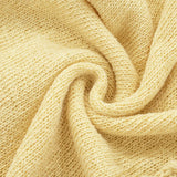 Purpdrank  Yellow 3D Floral Tassel Sexy Halter Knitted Sweater Dress for Women 2025 Fashion Thin Spaghetti Straps Summer Dresses Bodycon