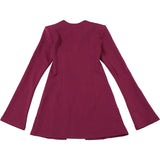 Purpdrank  Elegant Fashion Slim Tailored Coat Women 2025 Autumn Winter Fashion V-Neck Single Button Long Sleeve Office Jacket Female Blazer