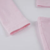 Purpdrank  Y2K Hot Girl Lace Hem 2 Piece Set Fashion Bow Long Sleeve Crop Top & Bodycon Mini Skirt Matching Suits Casual Women Outfit