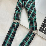 Purpdrank  Colorful Plaid Shoulder Bags for Women Large Capacity Portable Ladies Tote Underarm Bag Travel Outdoor Female Casual Handbags